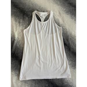Athleta White Racerback Tank Top Size Small Athletic Workout Yoga Running